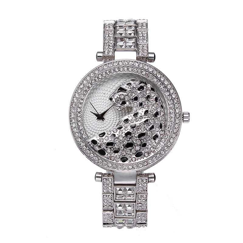 Gyémánt-burkolt acél öv személyiség divat hölgyek nézni kiváló minőségű vízálló kvarc óra