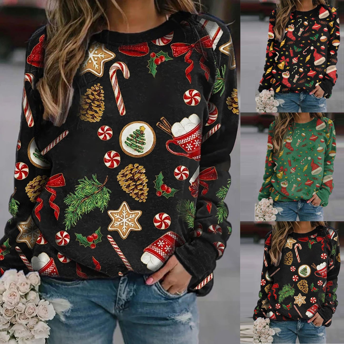 Karácsonyi női pulóver