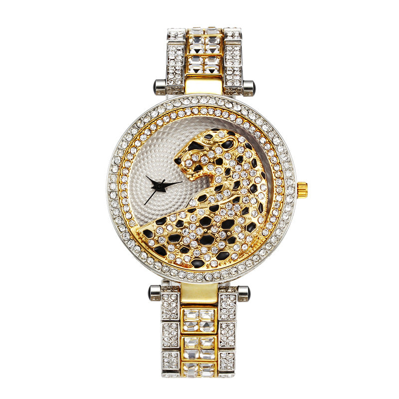 Gyémánt-burkolt acél öv személyiség divat hölgyek nézni kiváló minőségű vízálló kvarc óra
